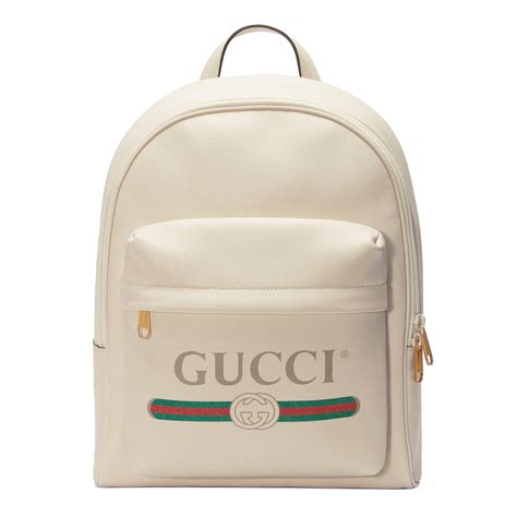 white gucci backpack